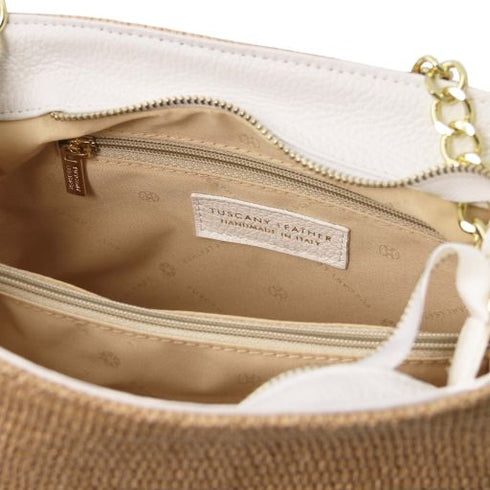 TL Bag - Straw effect bucket bag